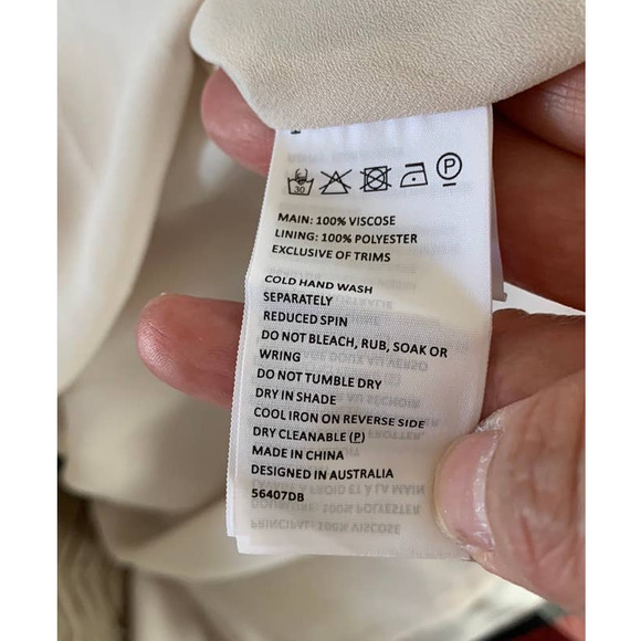 NWOT Bardot Cocktail Occasion backless slip Drape Dress size 8 Tan Beige - Picture 6 of 7